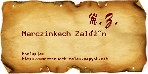 Marczinkech Zalán névjegykártya